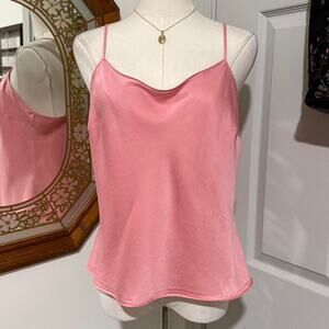 VTG Y2K Victoria's Secret Pink Silk & Cotton Blend Loose Fit Lingerie PJ Cami